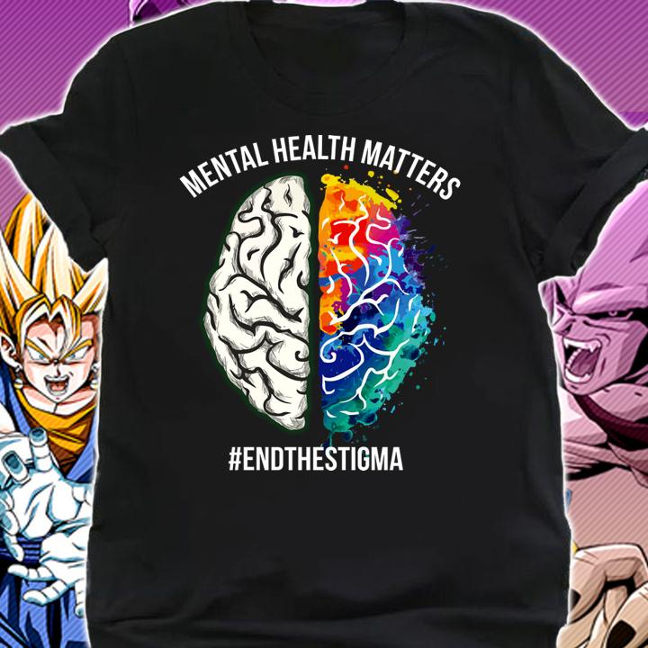 Colorful Brain Mental Health Matters #endthestigma t-shirt shirt