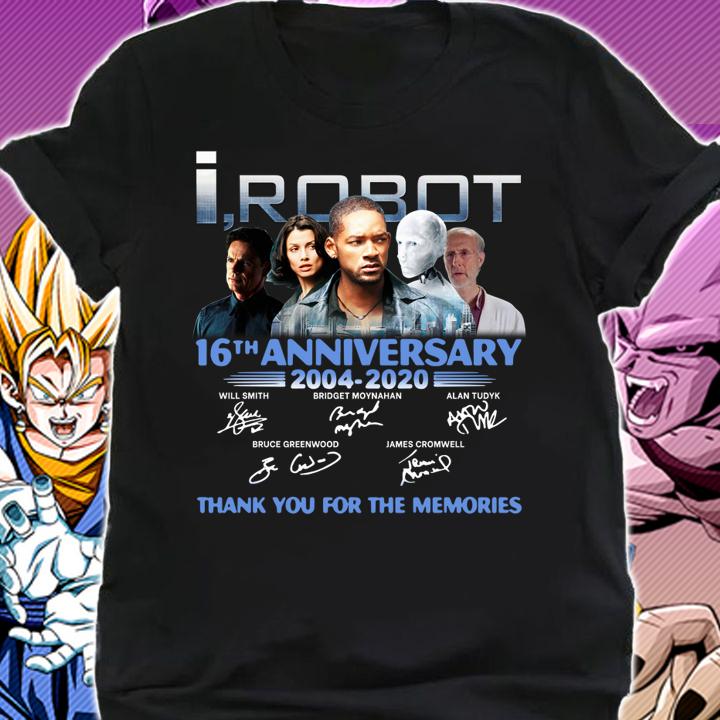 I Robot 16th Anniversary 2004-2020 Signatures t-shirt shirt