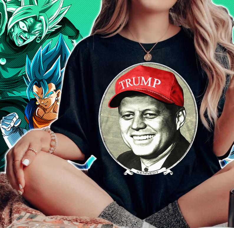 Jfk Trump Hat John F. Kennedy t-shirt woman shirt