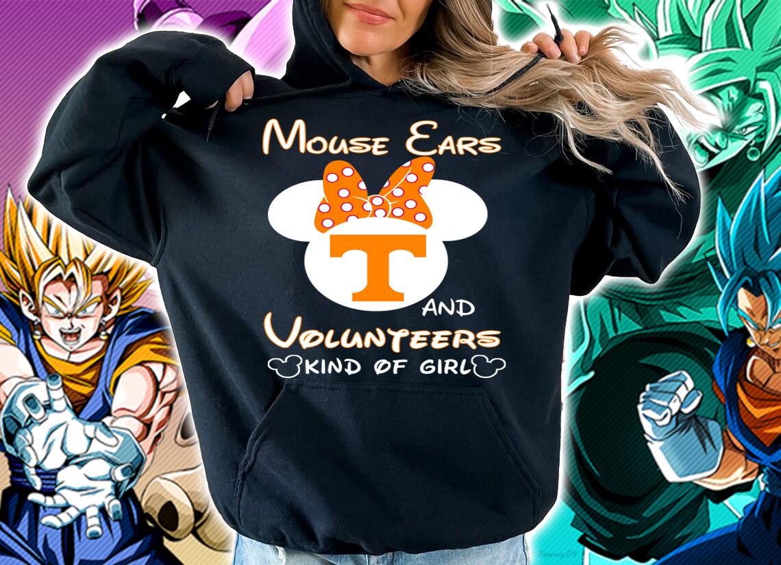 Funny Minnie Mouse Ears And Tennessee Volunteers Kind Of Girl t-shirt hoodie