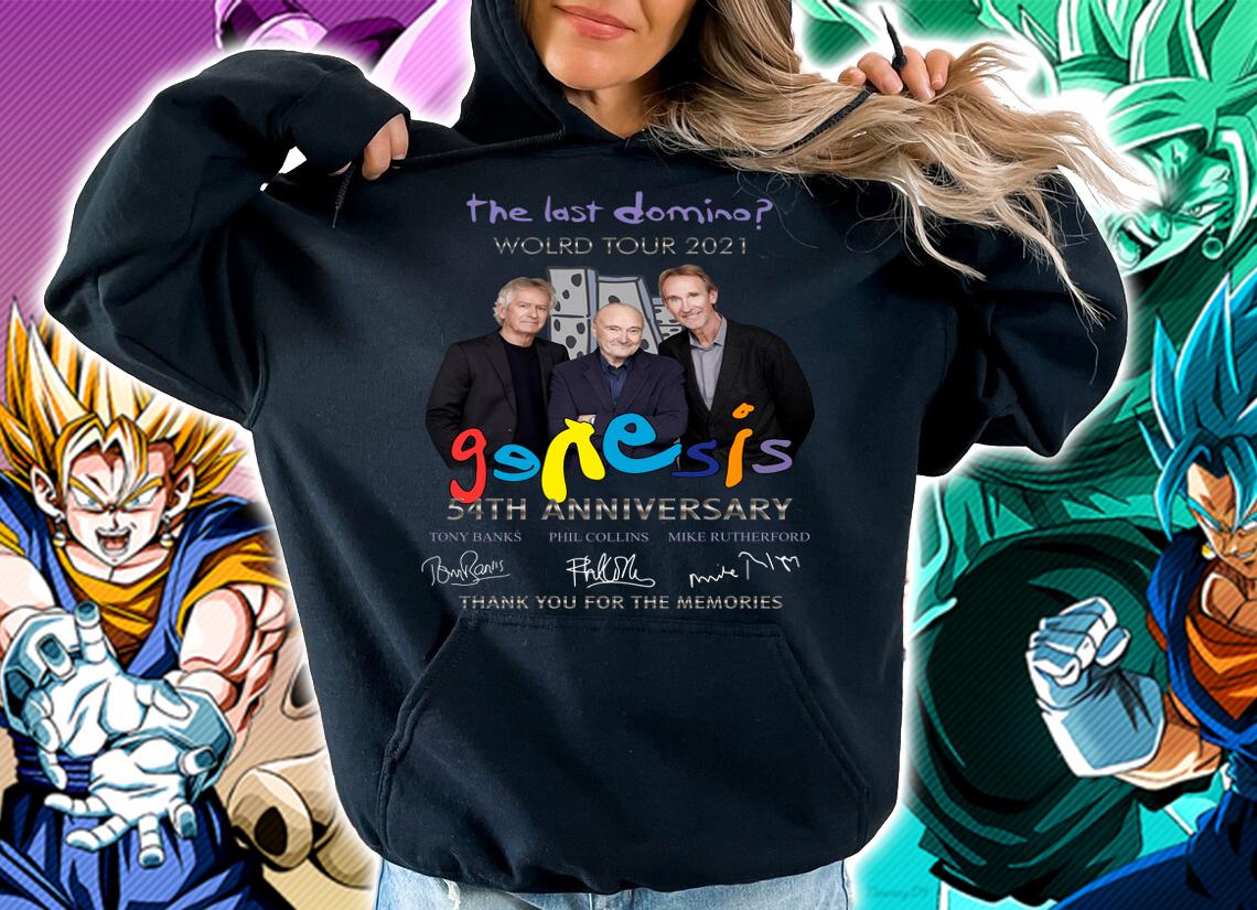 2021 Genesis Band The Last Domino World Tour 54th Anniversary Signatures Thank You For The Memories t-shirt hoodie