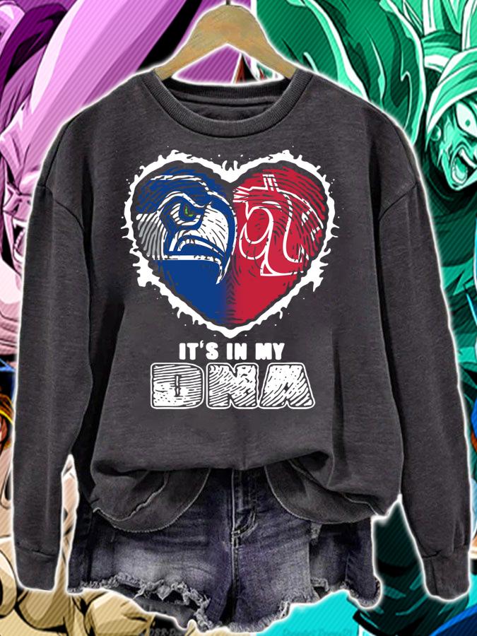 Logo Seattle Seahawks And Washington State Cougars It’s In My DNA t-shirt sweatshirt