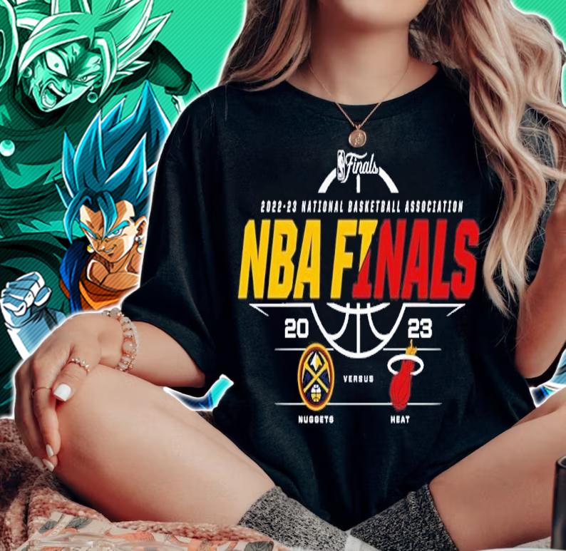 Denver Nuggets vs Miami Heat 2023 NBA Finals Matchup t-shirt woman shirt
