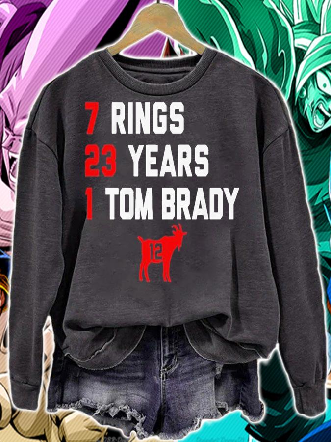 7 ring 23 years 1 Tom Brady shirt t-shirt sweatshirt