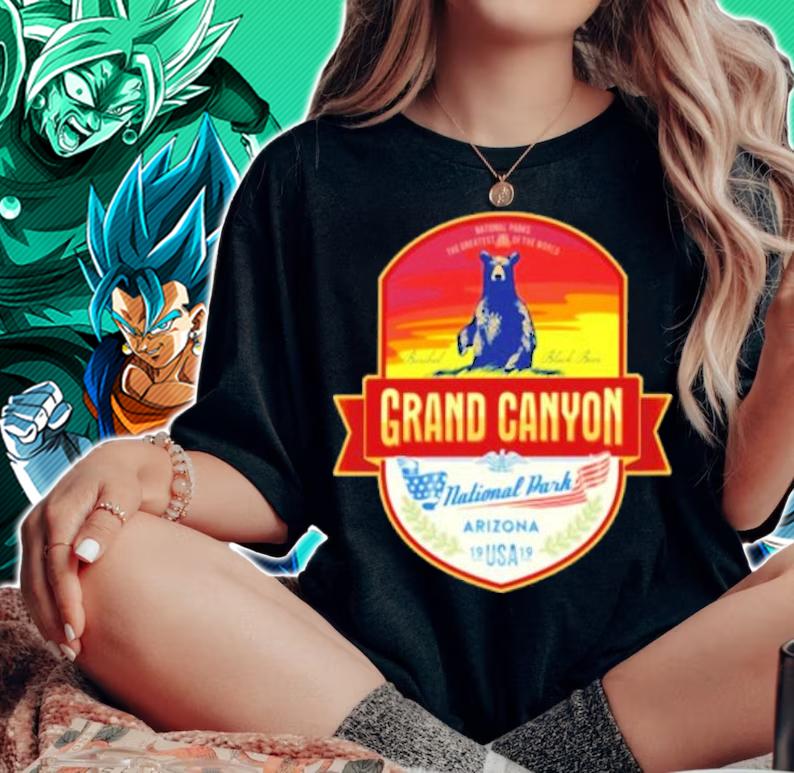 American black bear grand canyon national park shirt t-shirt woman shirt