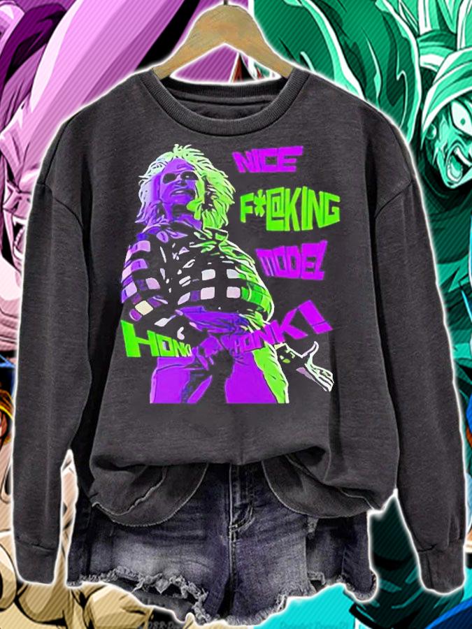 Beetlejuice Nice Fucking Model Honk Honk Shirt t-shirt sweatshirt