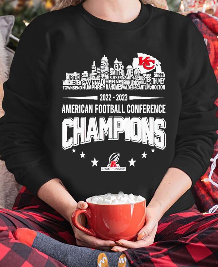 2022-2023 American football conference champions Kansas City Chiefs shirt t-shirt sweatshirt