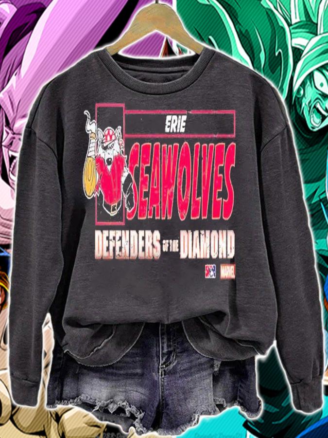 Erie SeaWolves Marvel's Defenders of the Diamond Dod shirt t-shirt sweatshirt