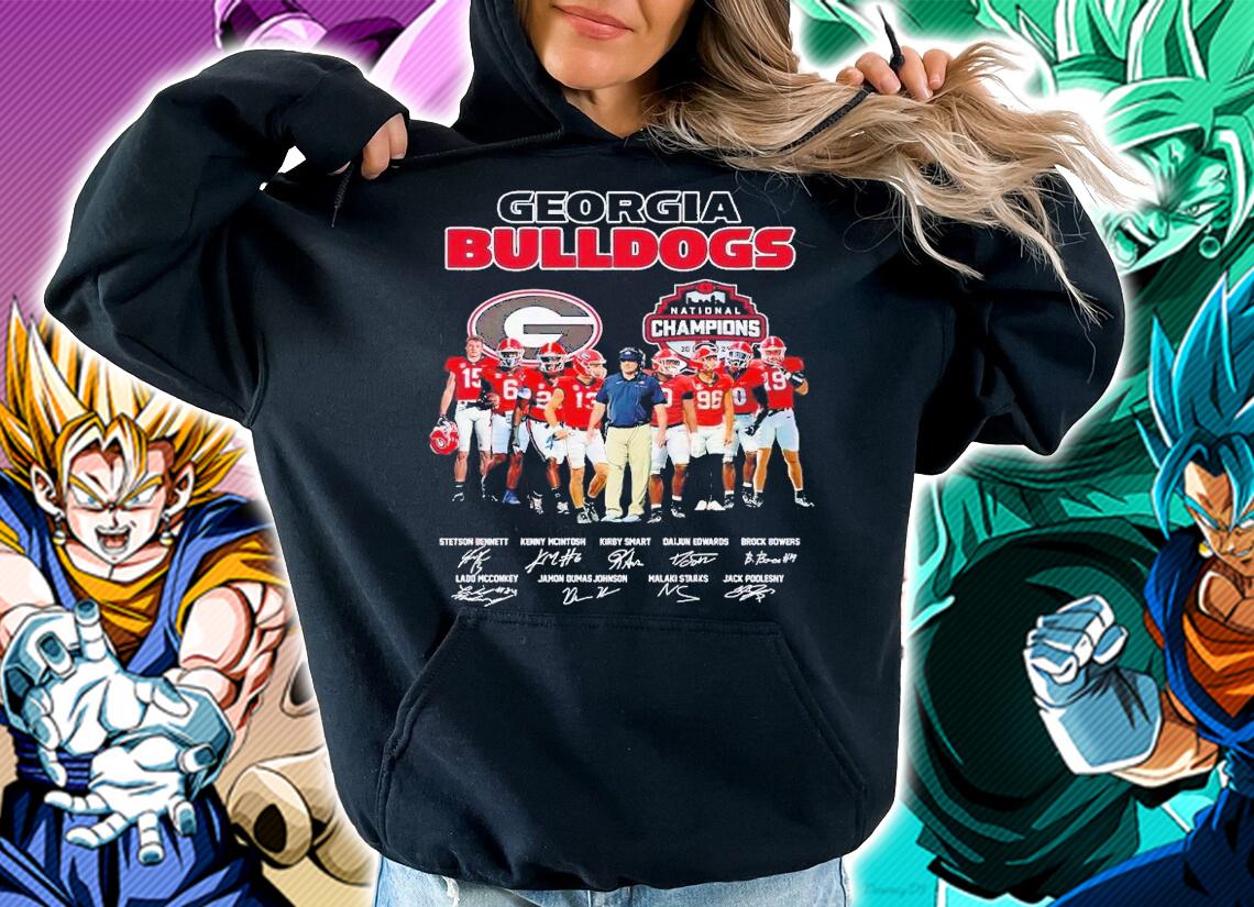 Georgia Bulldogs National Champions 2022 signatures shirt t-shirt hoodie