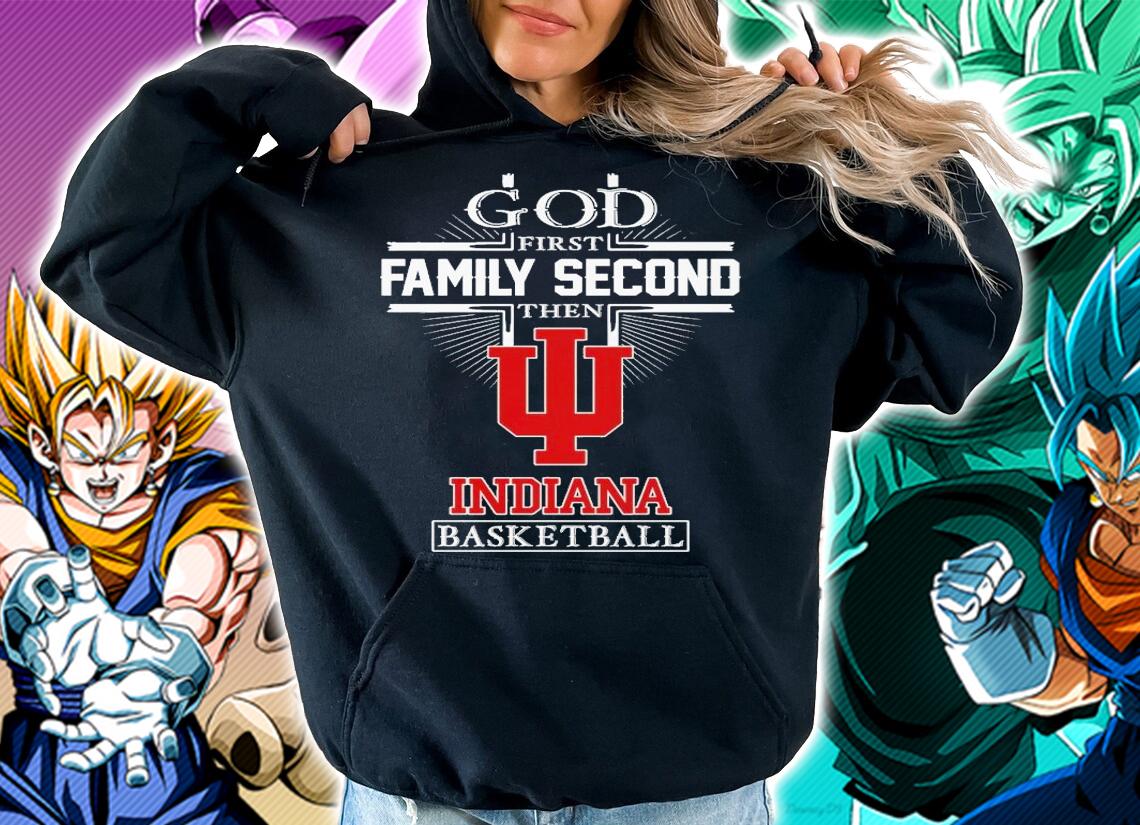 God first family second Indiana Hoosiers basketball shirt t-shirt hoodie