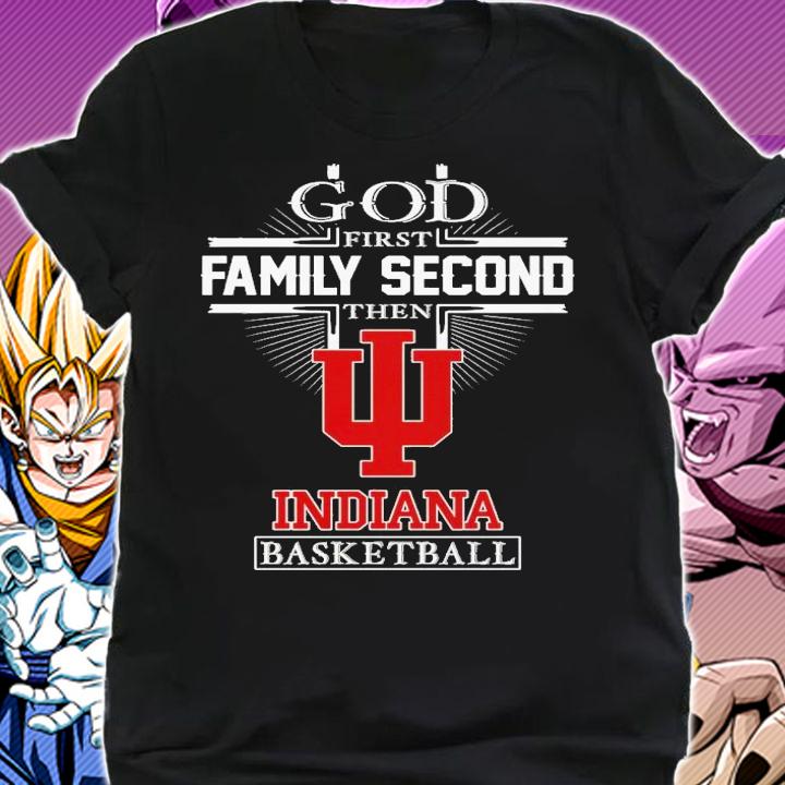 God first family second Indiana Hoosiers basketball shirt t-shirt shirt