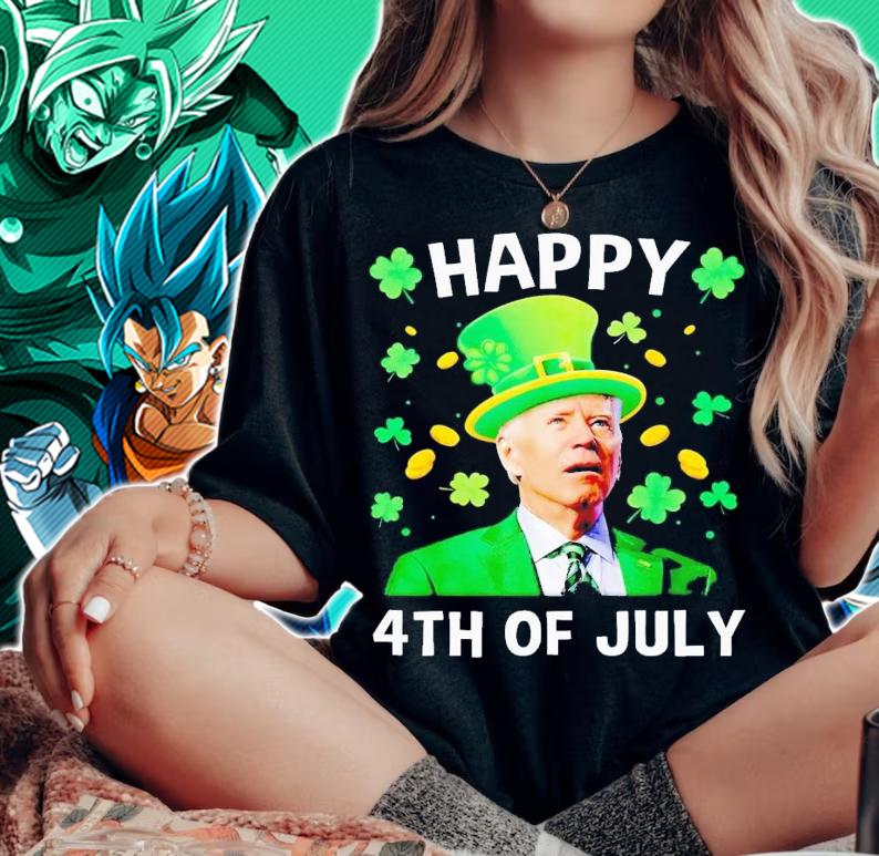 Happy 4th Of July St Patrick's Day Funny Biden shirt t-shirt woman shirt