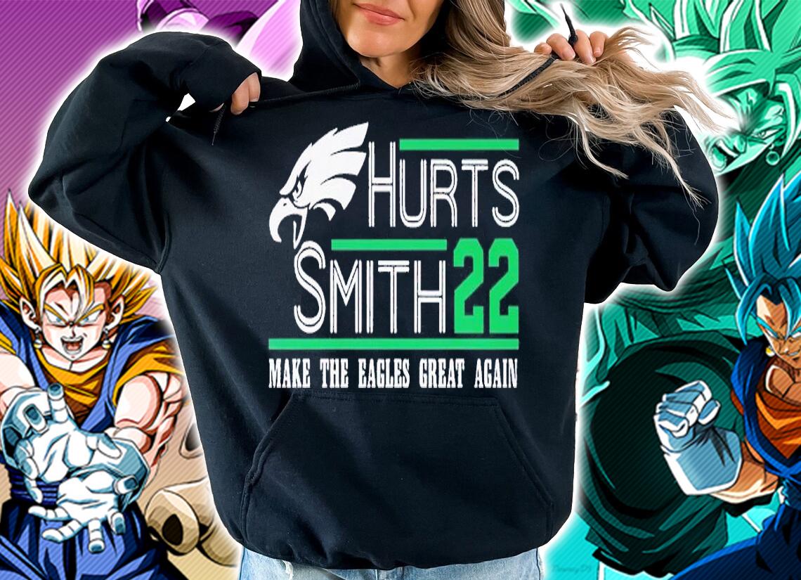 Hurts Smith 22 make the Eagles great again shirt t-shirt hoodie