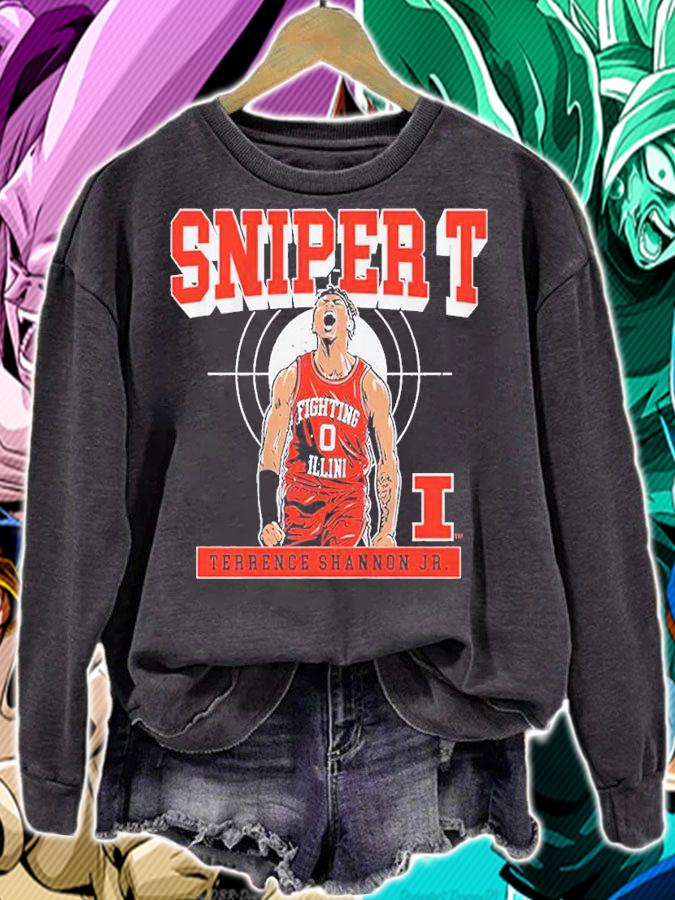 Illinois Basketball Terrence Shannon Jr. Sniper Shirt t-shirt sweatshirt