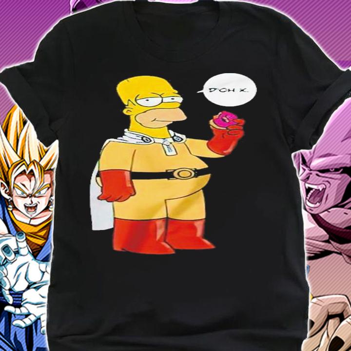 Homer Simpson Saitama One Punch Man shirt t-shirt shirt