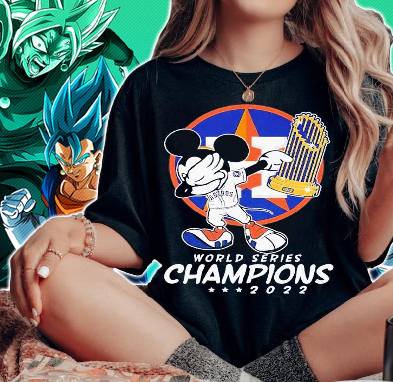 Houston Astros Mickey dabbing World Series Champions 2022 shirt t-shirt woman shirt