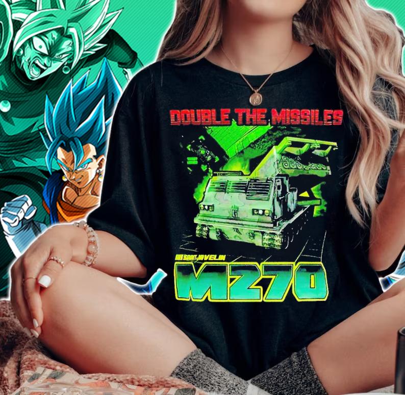 M270 MLRS double the missiles shirt t-shirt woman shirt