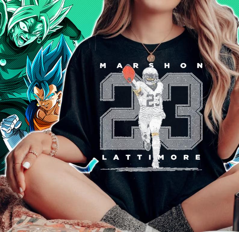 Marshon Lattimore New Orleans Player Number Football Shirt t-shirt woman shirt