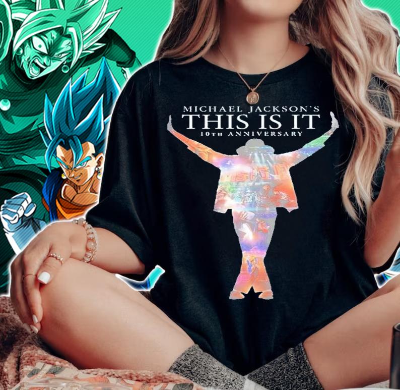Michael Jackson this is it full color shirt t-shirt woman shirt