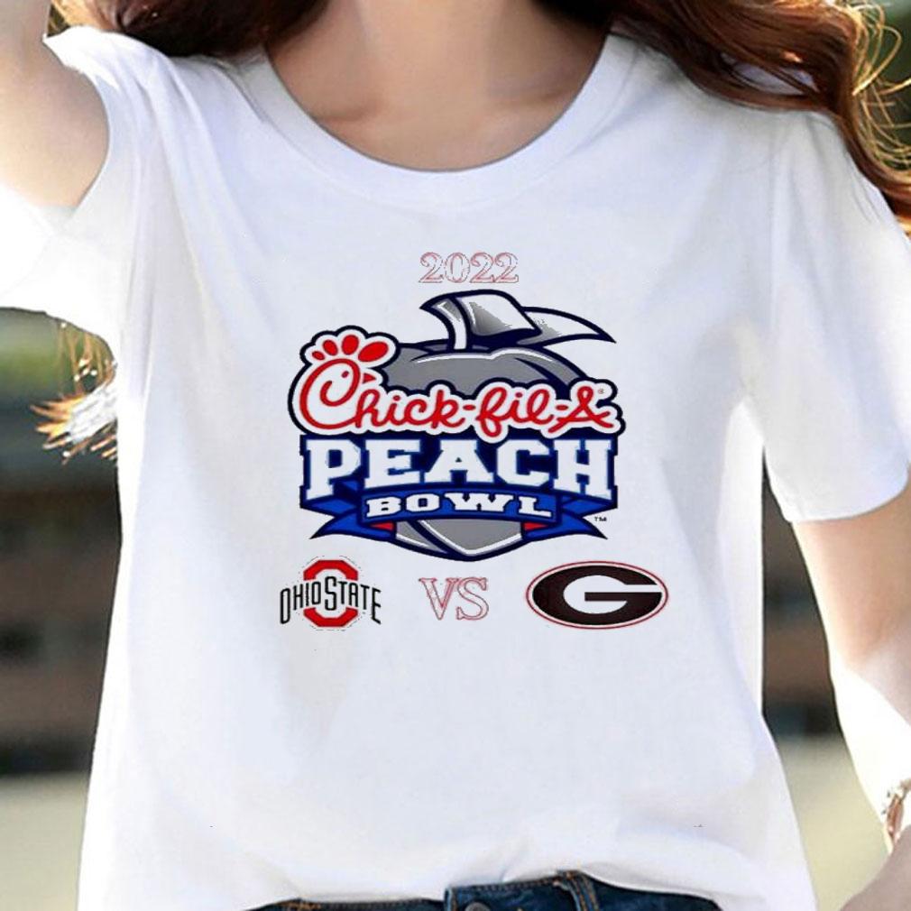 Chick-Fil-A Peach Bowl Georgia Vs Ohio State Mercedes-Benz Stadium Atlanta 2022 Shirt t-shirt woman shirt