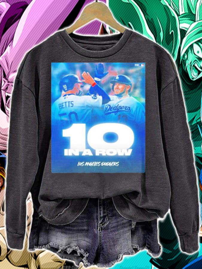 10 In A Row Los Angeles Baseball Shirt t-shirt sweatshirt