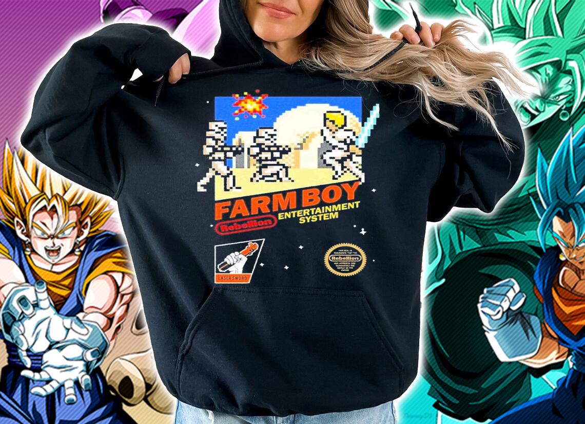 8 Bit Farm Boy shirt t-shirt hoodie