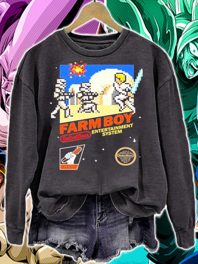 8 Bit Farm Boy shirt t-shirt sweatshirt