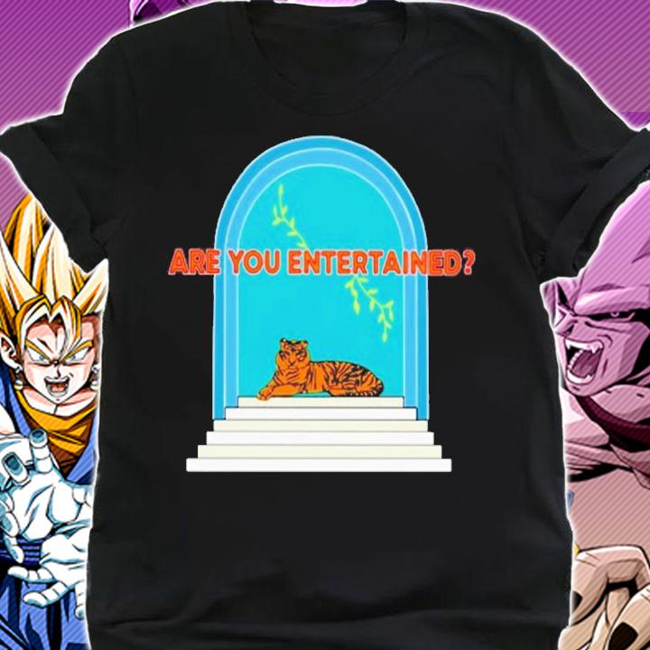 Bengal Tiger Are You Entertained T-Shirt t-shirt shirt