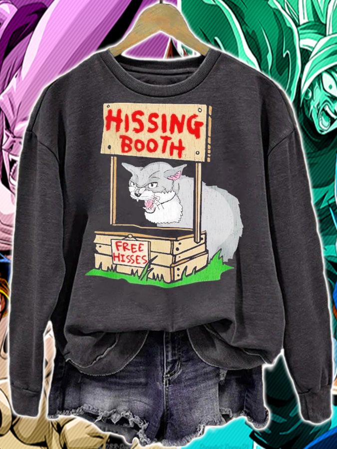 Cat hissing booth free hisses shirt t-shirt sweatshirt