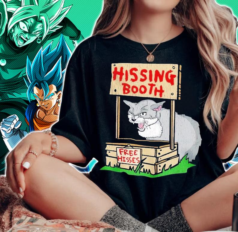 Cat hissing booth free hisses shirt t-shirt woman shirt