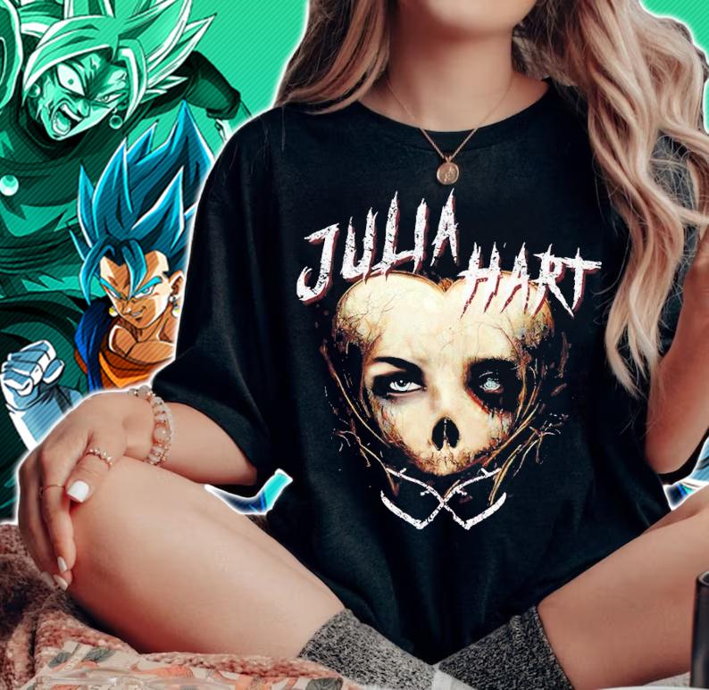Julia Hart Blackheart shirt t-shirt woman shirt