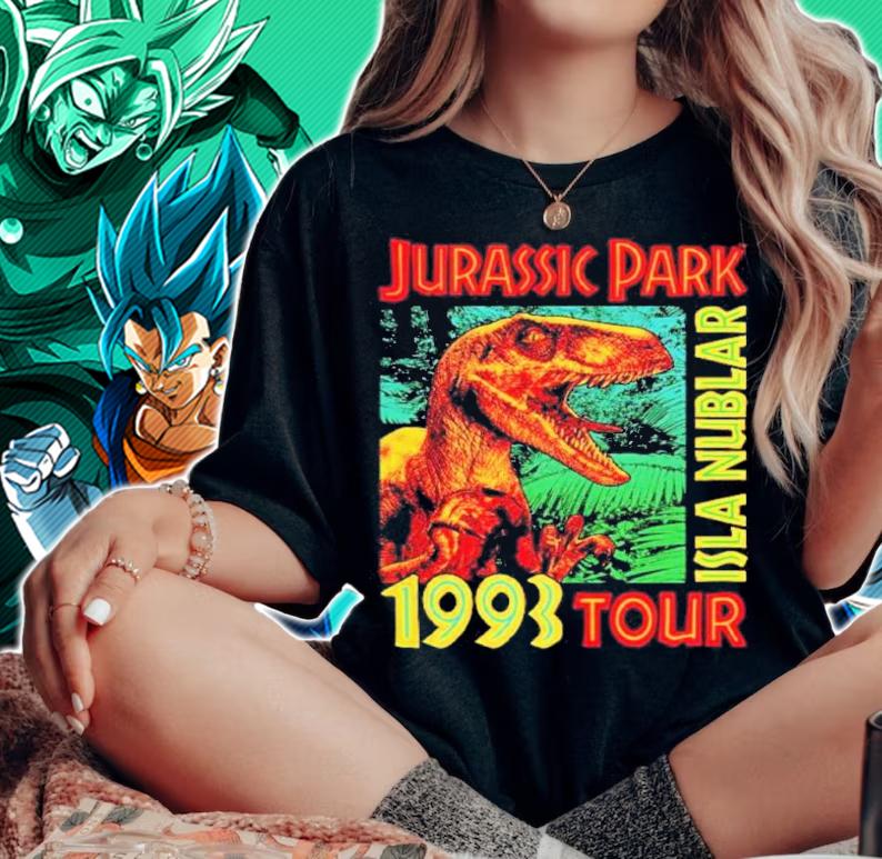 Jurassic Park 1993 Tour Isla Nublar shirt t-shirt woman shirt