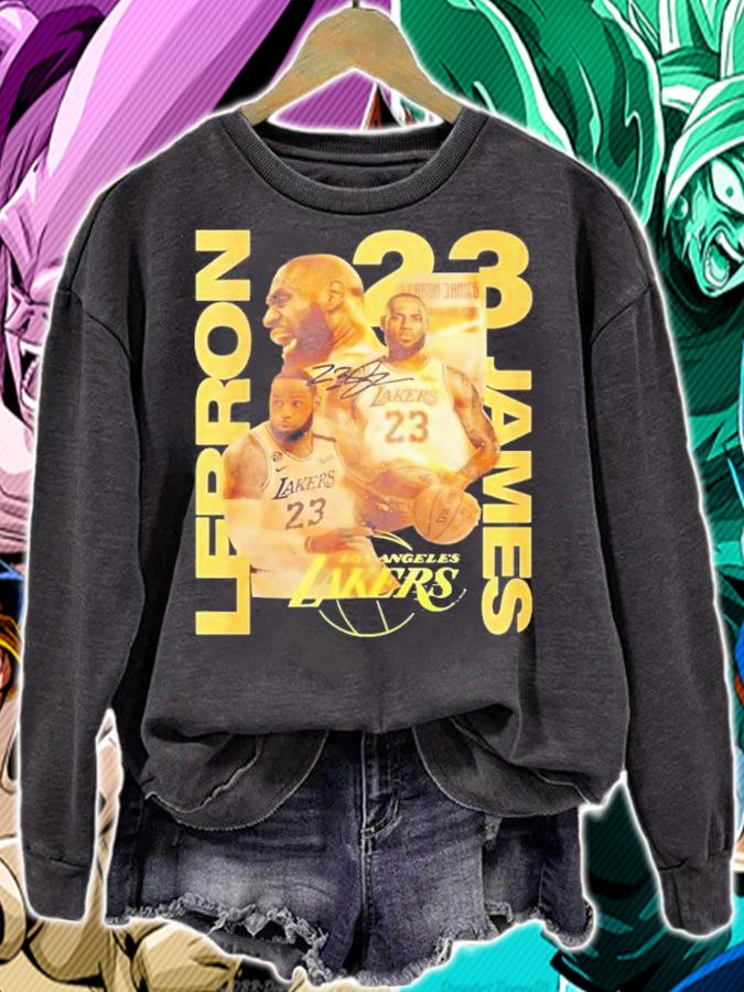 23 Lebron James Los Angeles Lakers Legend Players Signatures t-shirt sweatshirt