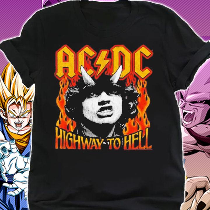 AC DC Highway To Hell Fire Distressed Shirt t-shirt shirt
