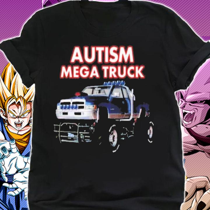 Autism Mega truck shirt t-shirt shirt