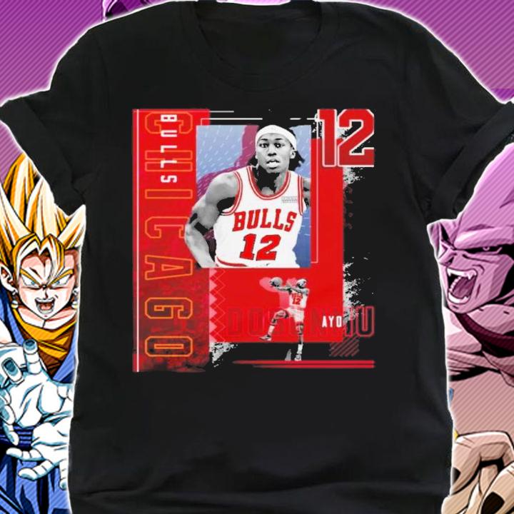 Ayo Dosunmu Basketball Paper Poster Bulls 2 - Ayo Dosunmu - T-Shirt