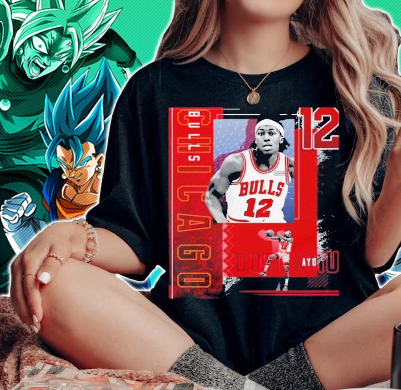 Ayo Dosunmu Basketball Paper Poster Bulls 2 Shirt t-shirt woman shirt