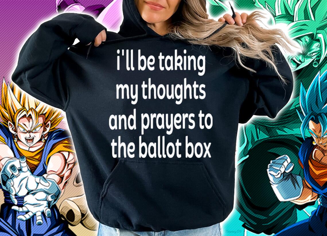 Colin Kaepernick I'll Be Taking My Thoughts And Prayers To The Ballot Box Shirt t-shirt hoodie