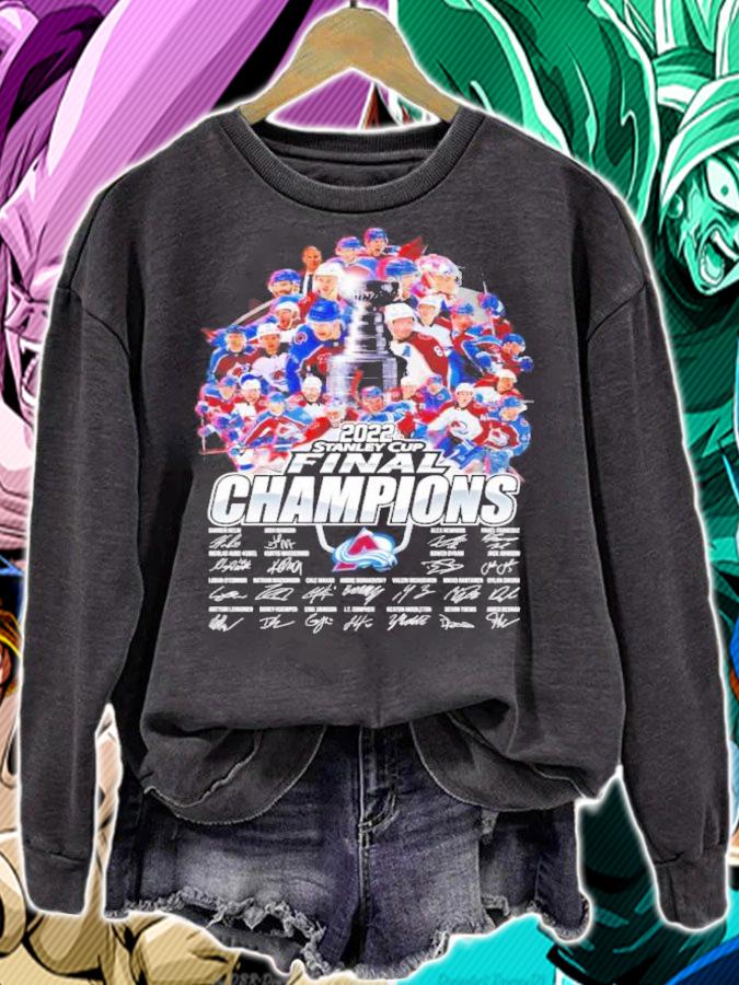 Colorado Avalanche 2022 Stanley Cup Final Champions Signatures Shirt t-shirt sweatshirt
