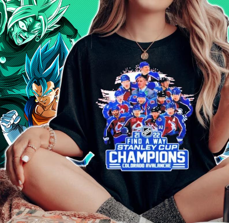 Colorado Avalanche NHL 2021-2022 Find A Way Stanley Cup Champions Shirt t-shirt woman shirt