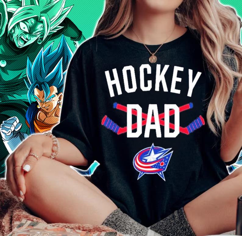 Columbus Blue Jackets Hockey Dad Shirt t-shirt woman shirt