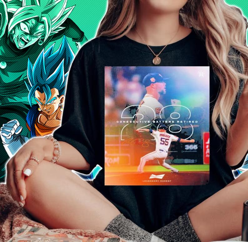 Ryan Pressly 28 Houston Astros Consecutive Batters Retired Signature T-Shirt t-shirt woman shirt