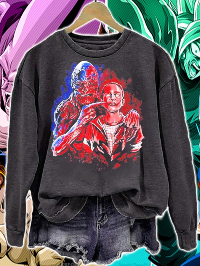 Stranger Things Vecna and Max smile shirt t-shirt sweatshirt