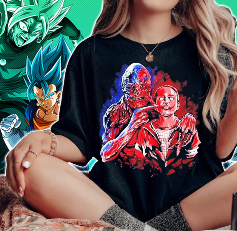 Stranger Things Vecna and Max smile shirt t-shirt woman shirt