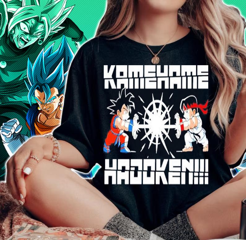 Street Fighter Kamehame Hadoken Shirt t-shirt woman shirt