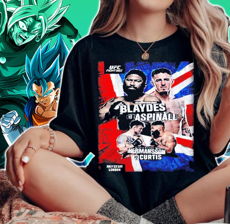 UFC Fight Night London Blaydes vs Aspinall Event shirt t-shirt woman shirt