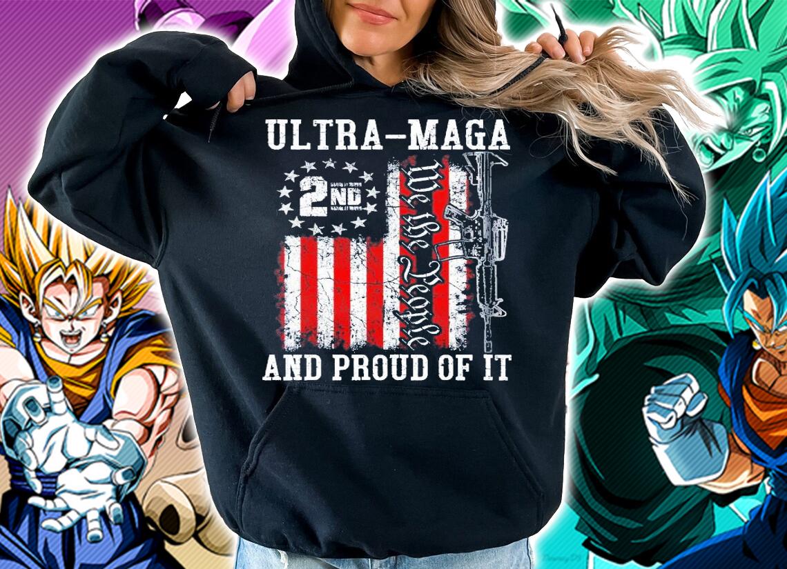 Ultra MAGA We The People Proud Republican Vintage USA Flag T-Shirt t-shirt hoodie