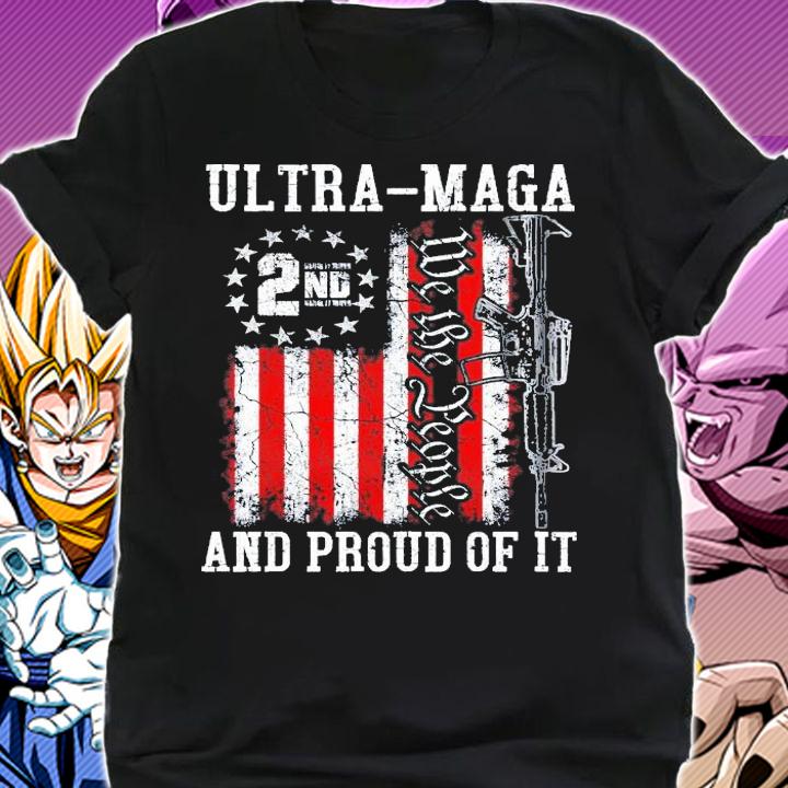 Ultra MAGA We The People Proud Republican Vintage USA Flag T-Shirt t-shirt shirt