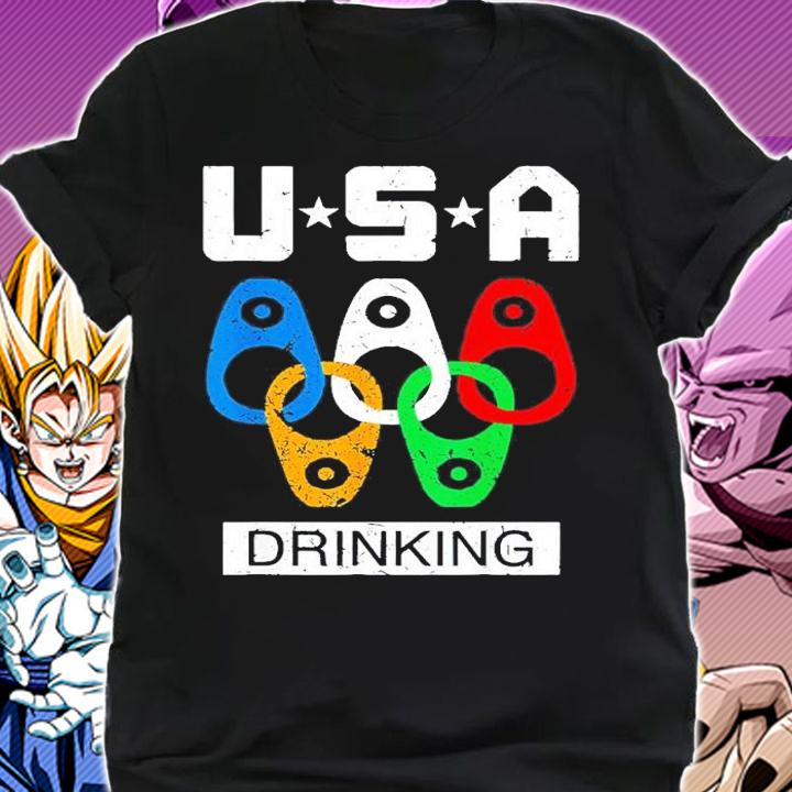 USA Drinking Team American Flag Drinking Beer Lover shirt t-shirt shirt
