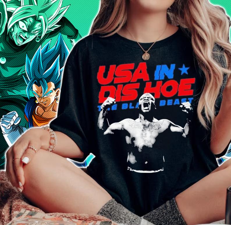 USA In Dis Hoe The Black Beast Derrick Lewis Shirt t-shirt woman shirt